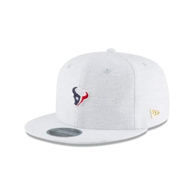 Grey Houston Texans Hat - New Era NFL Micro Stitch 9FIFTY Snapback Caps USA4301926